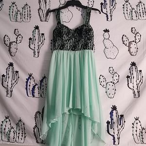 Seafoam Green Homecoming Dress